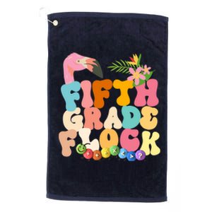 Fifth Grade Flock Cute Platinum Collection Golf Towel