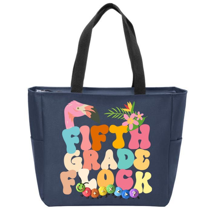 Fifth Grade Flock Cute Zip Tote Bag