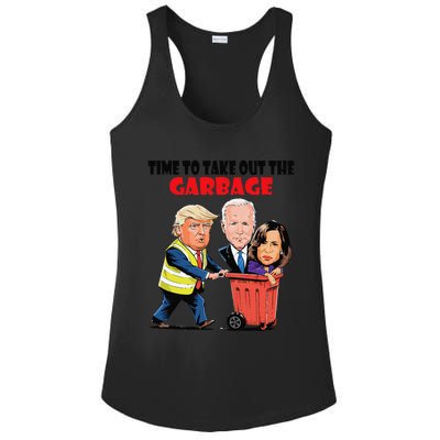 Funny Garbage For Trump 2024 Time To Take Out The Garbage Ladies PosiCharge Competitor Racerback Tank