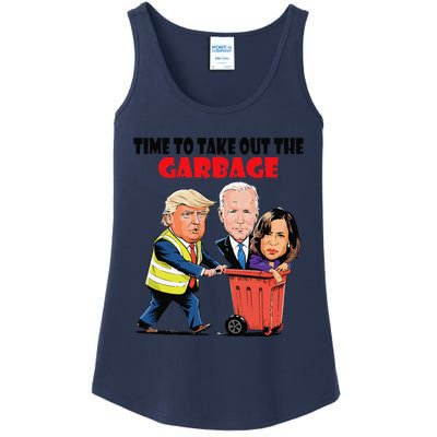 Funny Garbage For Trump 2024 Time To Take Out The Garbage Ladies Essential Tank