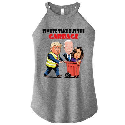 Funny Garbage For Trump 2024 Time To Take Out The Garbage Women's Perfect Tri Rocker Tank