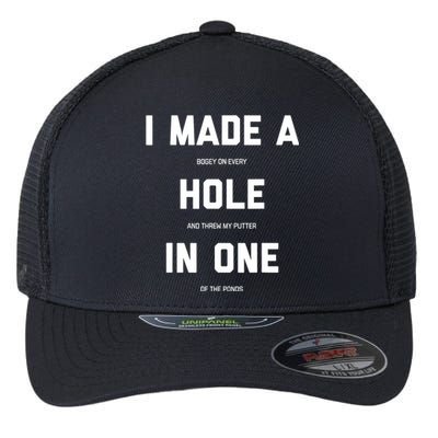 Funny Golfs For - Hole In One Golf Gag Gifts Flexfit Unipanel Trucker Cap