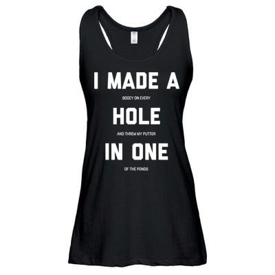 Funny Golfs For - Hole In One Golf Gag Gifts Ladies Essential Flowy Tank