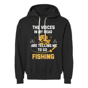 Fishing Gifts Funny Fisherman Garment-Dyed Fleece Hoodie