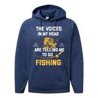 Fishing Gifts Funny Fisherman Performance Fleece Hoodie