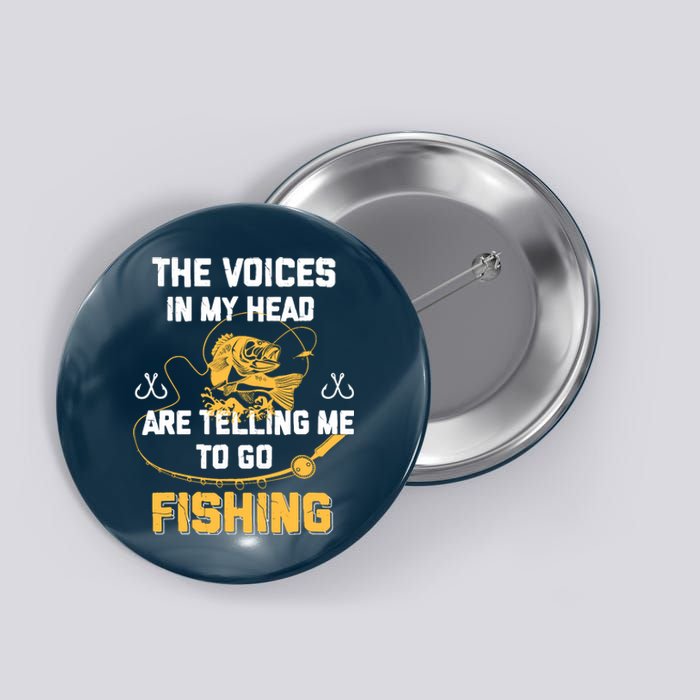 Fishing Gifts Funny Fisherman Button