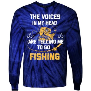 Fishing Gifts Funny Fisherman Tie-Dye Long Sleeve Shirt