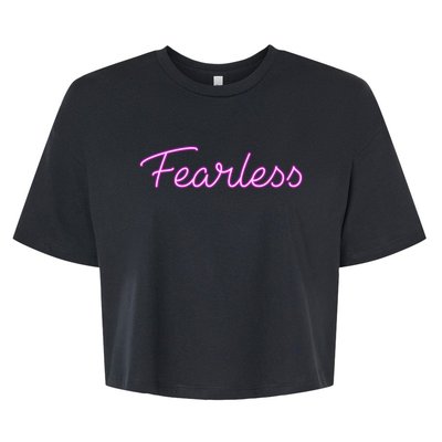 Fearless Glow Bella+Canvas Jersey Crop Tee