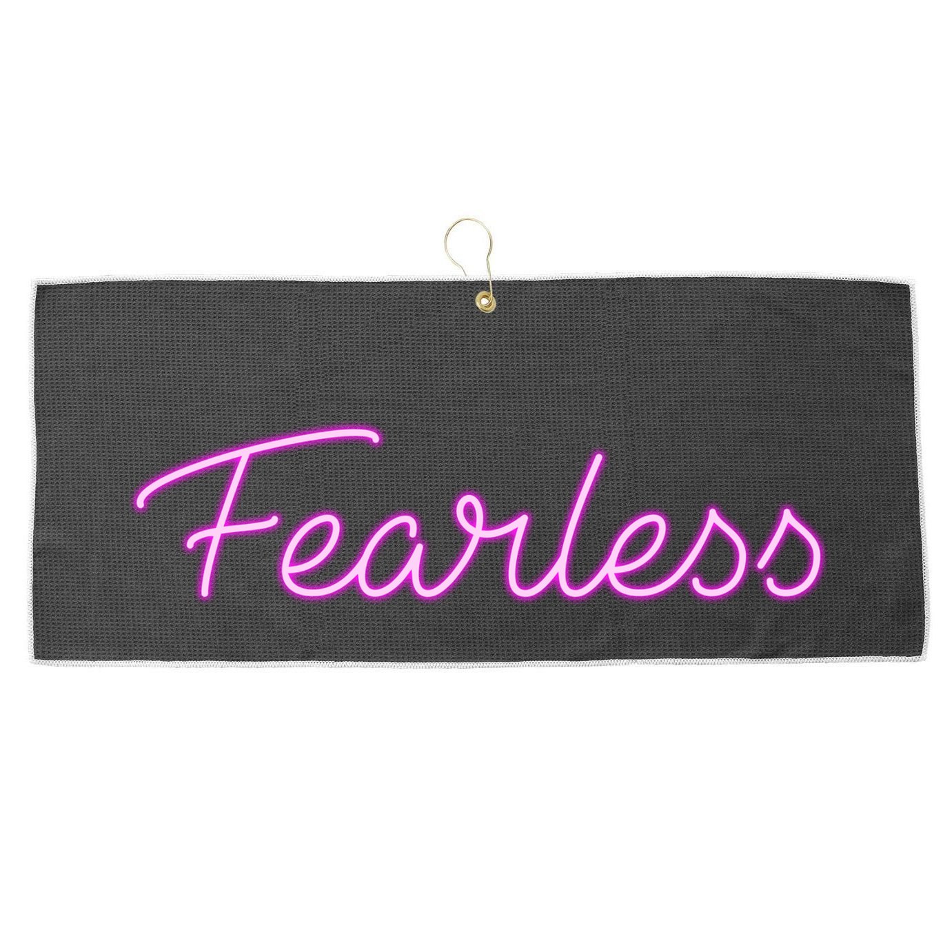 Fearless Glow Large Microfiber Waffle Golf Towel