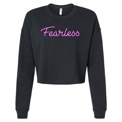 Fearless Glow Cropped Pullover Crew