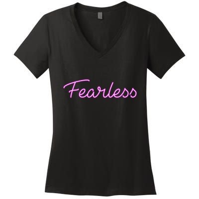 Fearless Glow Women's V-Neck T-Shirt