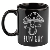 Fun Guy Funny Mushroom Party Clubbing Fungi Fun Guy 11oz C Handle Ceramic Mug
