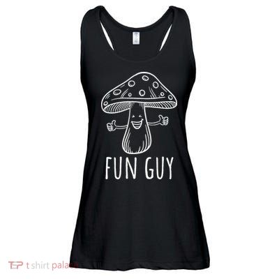 Fun Guy Funny Mushroom Party Clubbing Fungi Fun Guy Ladies Essential Flowy Tank
