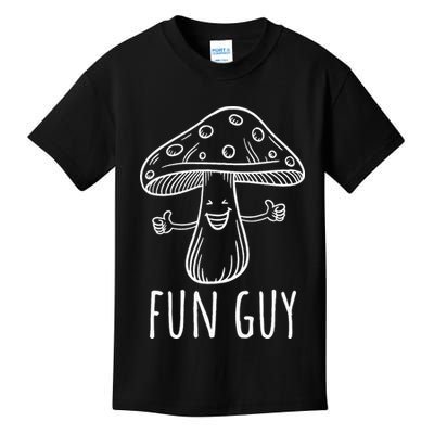 Fun Guy Funny Mushroom Party Clubbing Fungi Fun Guy Kids T-Shirt