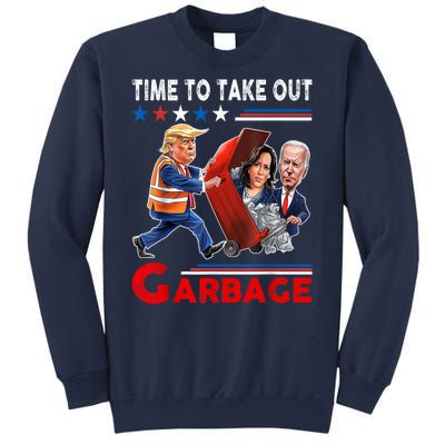 Funny Garbage For Trump 2024 Time To Take Out The Garbage Sweatshirt