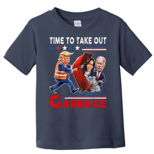 Funny Garbage For Trump 2024 Time To Take Out The Garbage Toddler T-Shirt