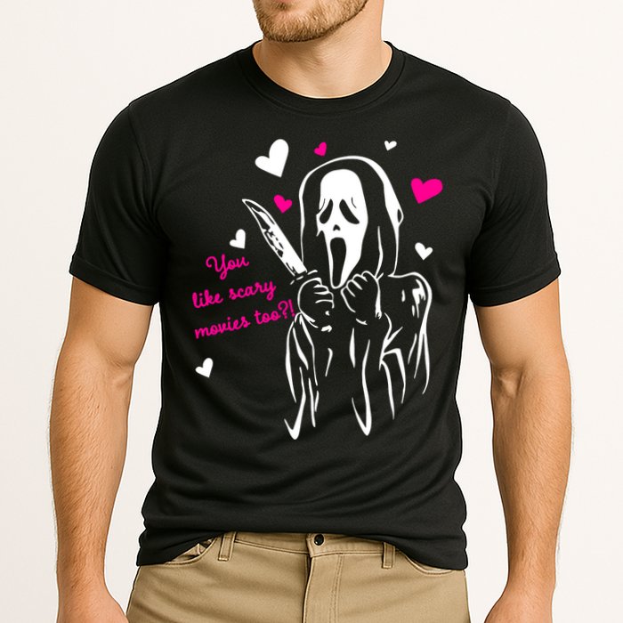 Funny Ghost Face You Like Scary Movies Too Cooling Performance Crew T-Shirt