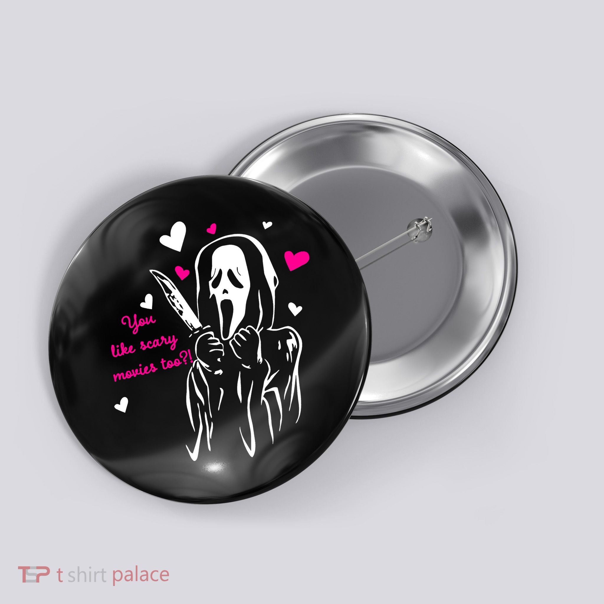 Funny Ghost Face You Like Scary Movies Too Button