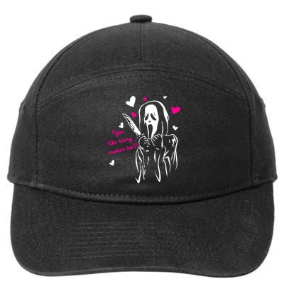 Funny Ghost Face You Like Scary Movies Too 7-Panel Snapback Hat