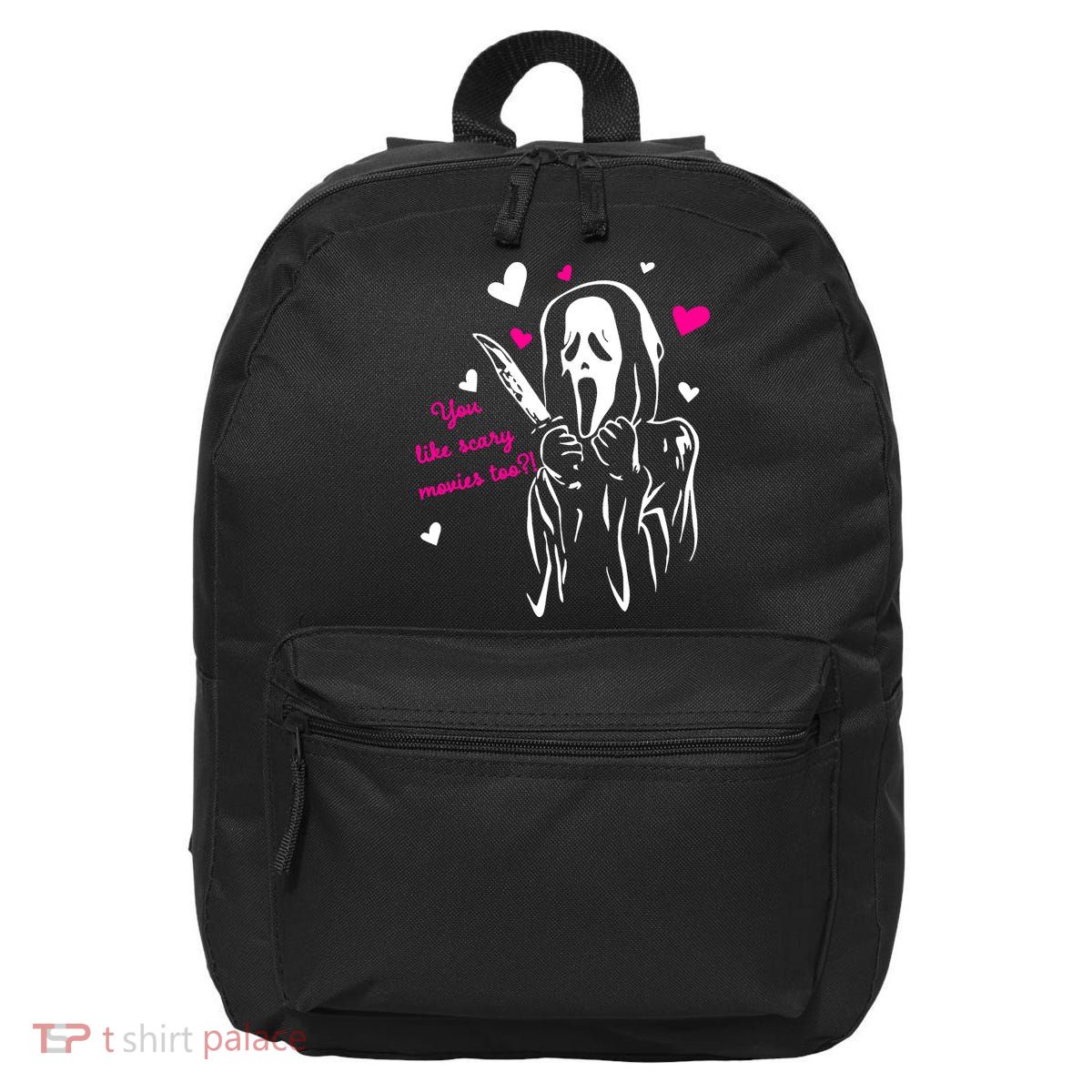 Funny Ghost Face You Like Scary Movies Too 16 in Basic Backpack