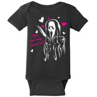 Funny Ghost Face You Like Scary Movies Too Baby Bodysuit