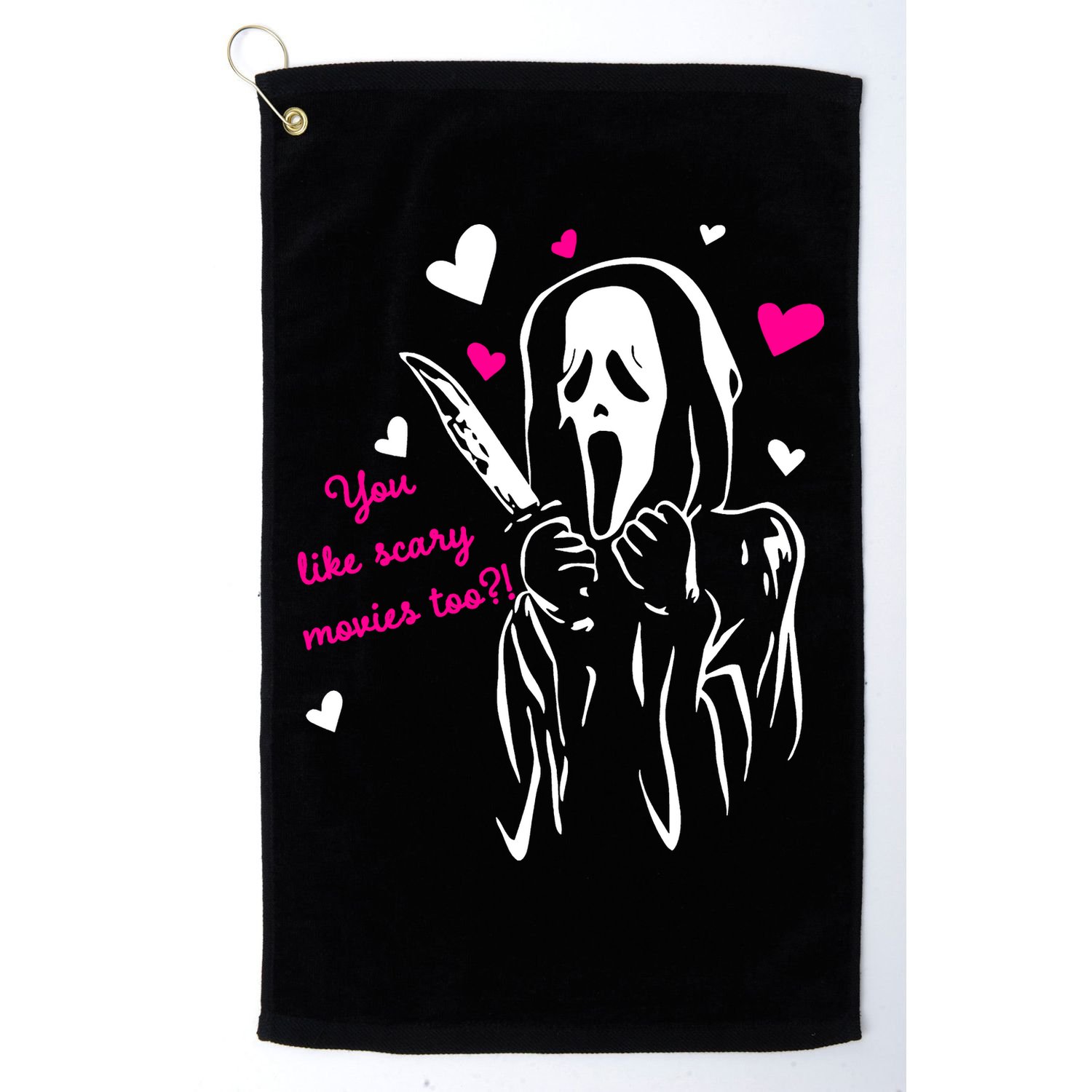 Funny Ghost Face You Like Scary Movies Too Golf Towel