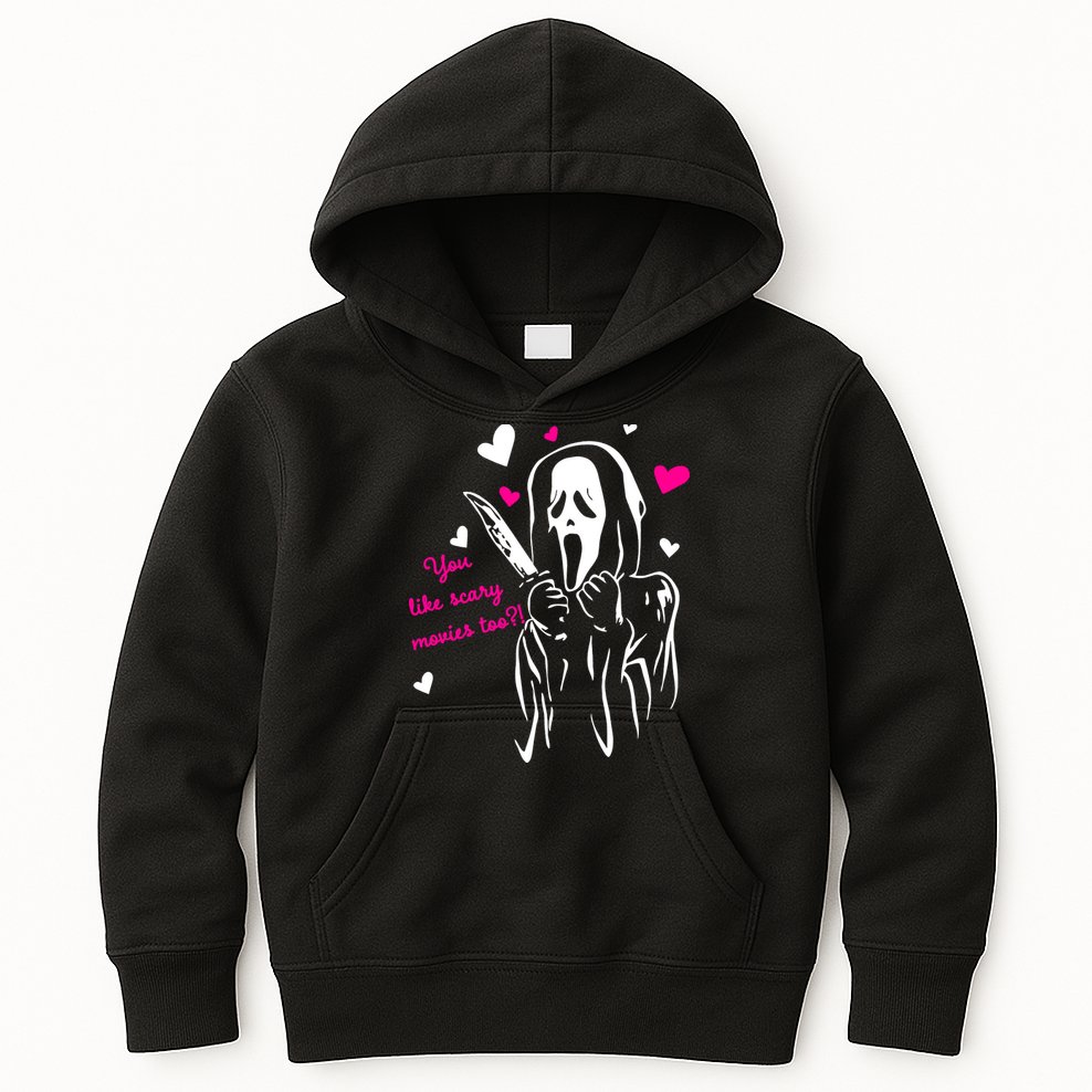 Funny Ghost Face You Like Scary Movies Too Kids Hoodie