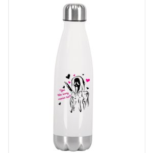 Funny Ghost Face You Like Scary Movies Too Stainless Steel Insulated Water Bottle