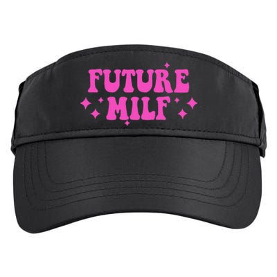 Funny Gift For Girl Women Future Milf Milfs Pink Design Adult Drive Performance Visor