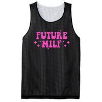 Funny Gift For Girl Women Future Milf Milfs Pink Design Mesh Reversible Basketball Jersey Tank