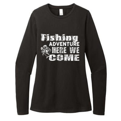 Funny Gift Fishing Adventure Here We Come Womens CVC Long Sleeve Shirt