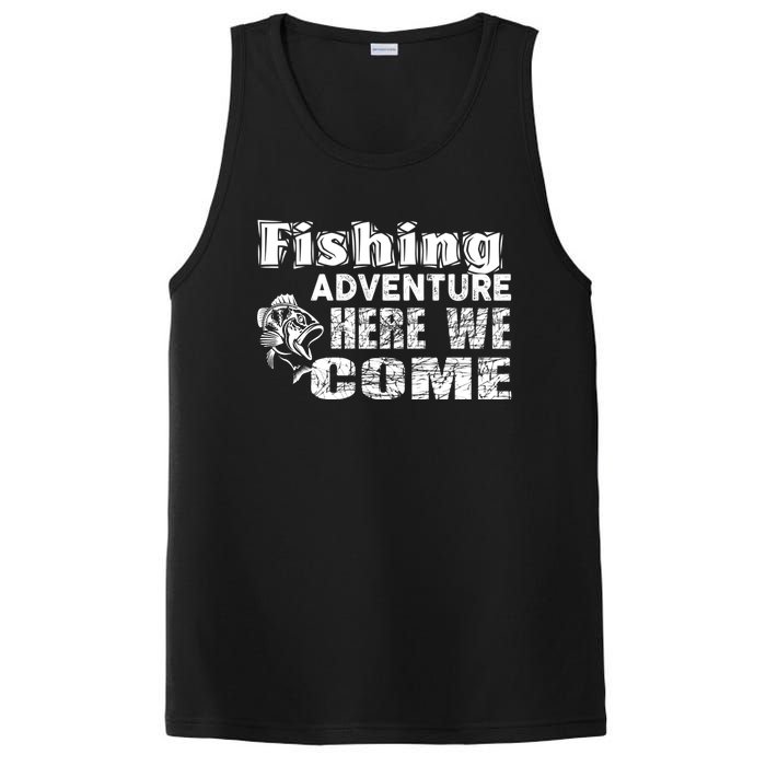 Funny Gift Fishing Adventure Here We Come PosiCharge Competitor Tank