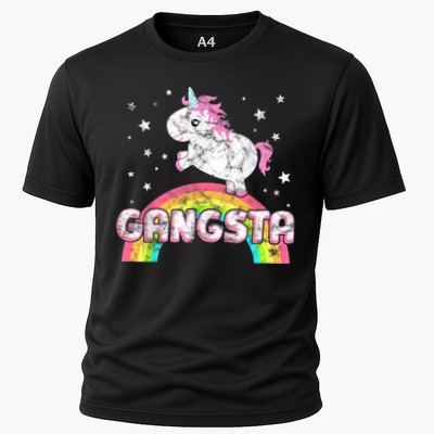 Funny Gift For Ironic Cool Unicorn Gangsta Rap Music Festival Performance Shirt