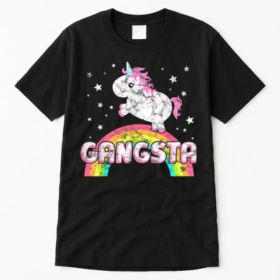 Funny Gift For Ironic Cool Unicorn Gangsta Rap Music Festival Tall T-Shirt