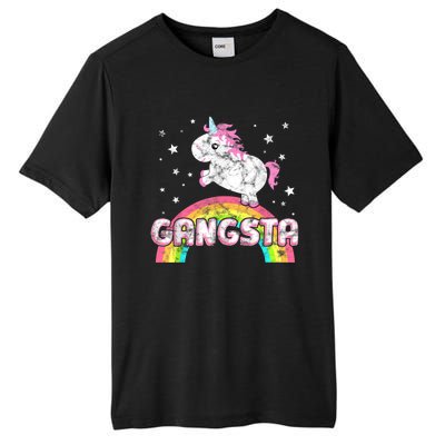 Funny Gift For Ironic Cool Unicorn Gangsta Rap Music Festival Tall Fusion ChromaSoft Performance T-Shirt