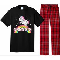 Funny Gift For Ironic Cool Unicorn Gangsta Rap Music Festival Pajama Set