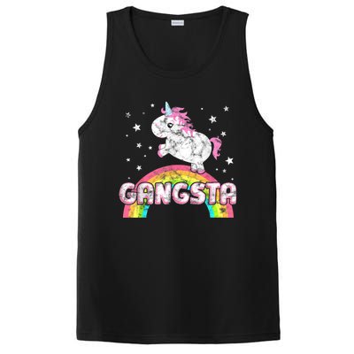 Funny Gift For Ironic Cool Unicorn Gangsta Rap Music Festival PosiCharge Competitor Tank