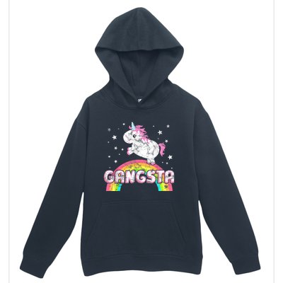 Funny Gift For Ironic Cool Unicorn Gangsta Rap Music Festival Urban Pullover Hoodie