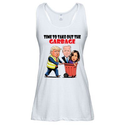 Funny Garbage For Trump 2024 Time To Take Out The Garbage Ladies Essential Flowy Tank