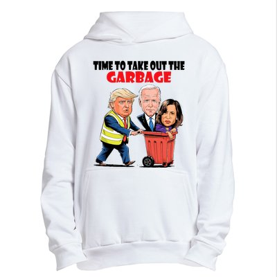 Funny Garbage For Trump 2024 Time To Take Out The Garbage Urban Pullover Hoodie