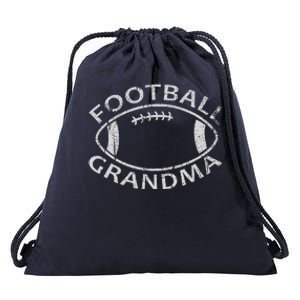 Football Grandma Fun Supportive American Football Grandma Drawstring Bag