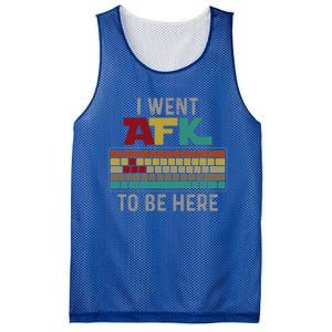 Funny Gift For A Pc Gamer I Went Afk To Be Here Gift Mesh Reversible Basketball Jersey Tank