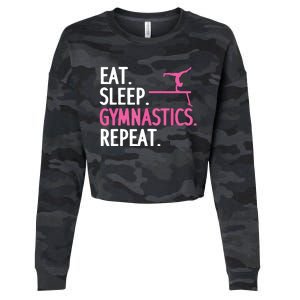 Funny Gymnastics For Women Girl Gymnast Handstand Tumbling Cropped Pullover Crew