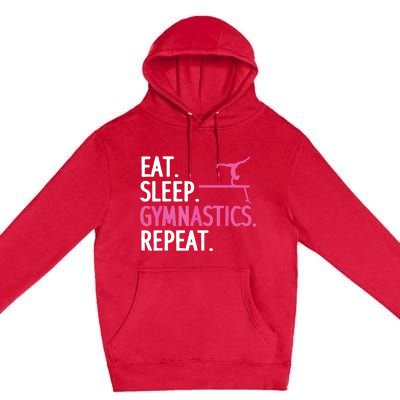 Funny Gymnastics For Women Girl Gymnast Handstand Tumbling Premium Pullover Hoodie