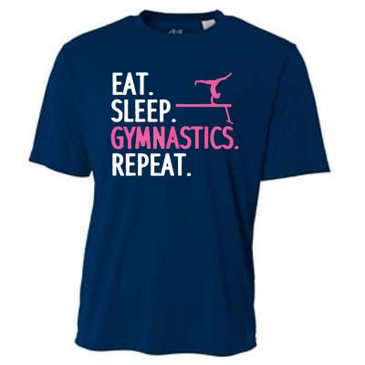 Funny Gymnastics For Women Girl Gymnast Handstand Tumbling Cooling Performance Crew T-Shirt