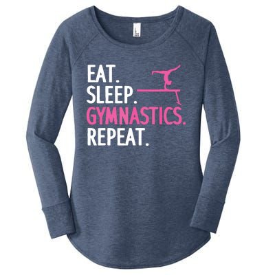 Funny Gymnastics For Women Girl Gymnast Handstand Tumbling Women's Perfect Tri Tunic Long Sleeve Shirt