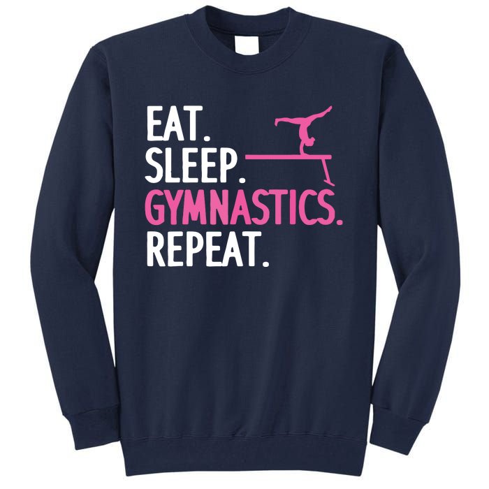 Funny Gymnastics For Women Girl Gymnast Handstand Tumbling Tall Sweatshirt