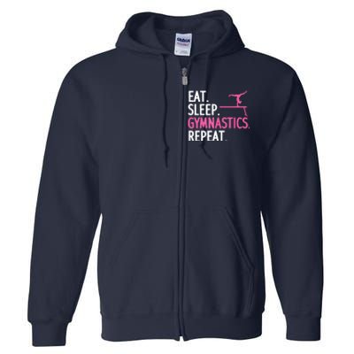 Funny Gymnastics For Women Girl Gymnast Handstand Tumbling Full Zip Hoodie