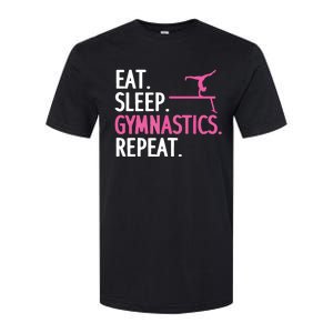 Funny Gymnastics For Women Girl Gymnast Handstand Tumbling Softstyle CVC T-Shirt