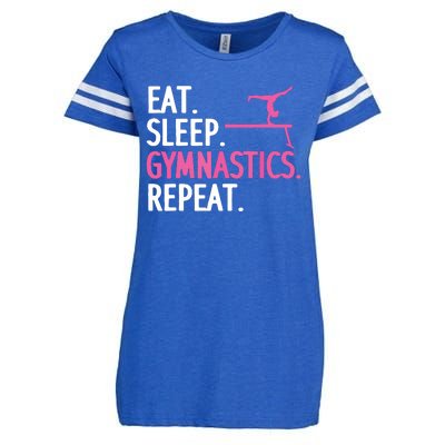 Funny Gymnastics For Women Girl Gymnast Handstand Tumbling Enza Ladies Jersey Football T-Shirt